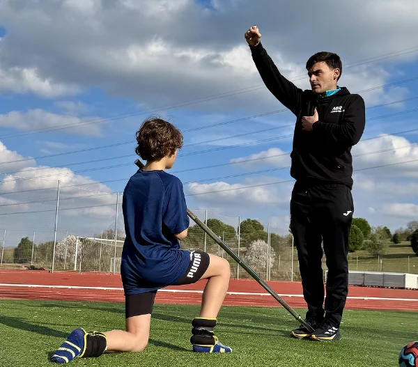 Entrenador en la pista